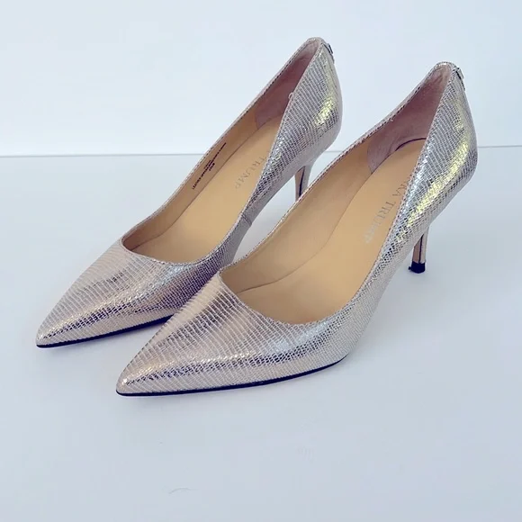 Ivanka Trump Silver Metallic Pumps - Picture 2 of 8